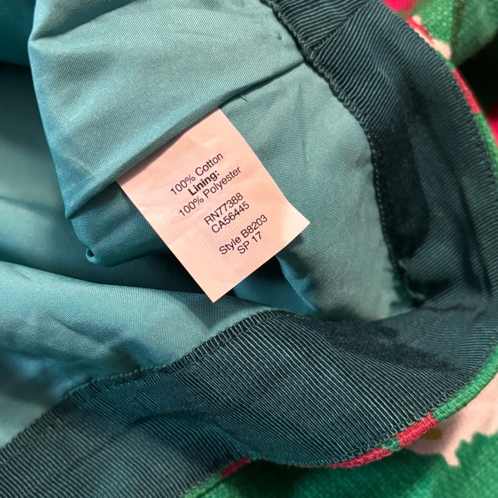 J. Crew green floral pencil skirt, size 8 - Picture 9 of 9